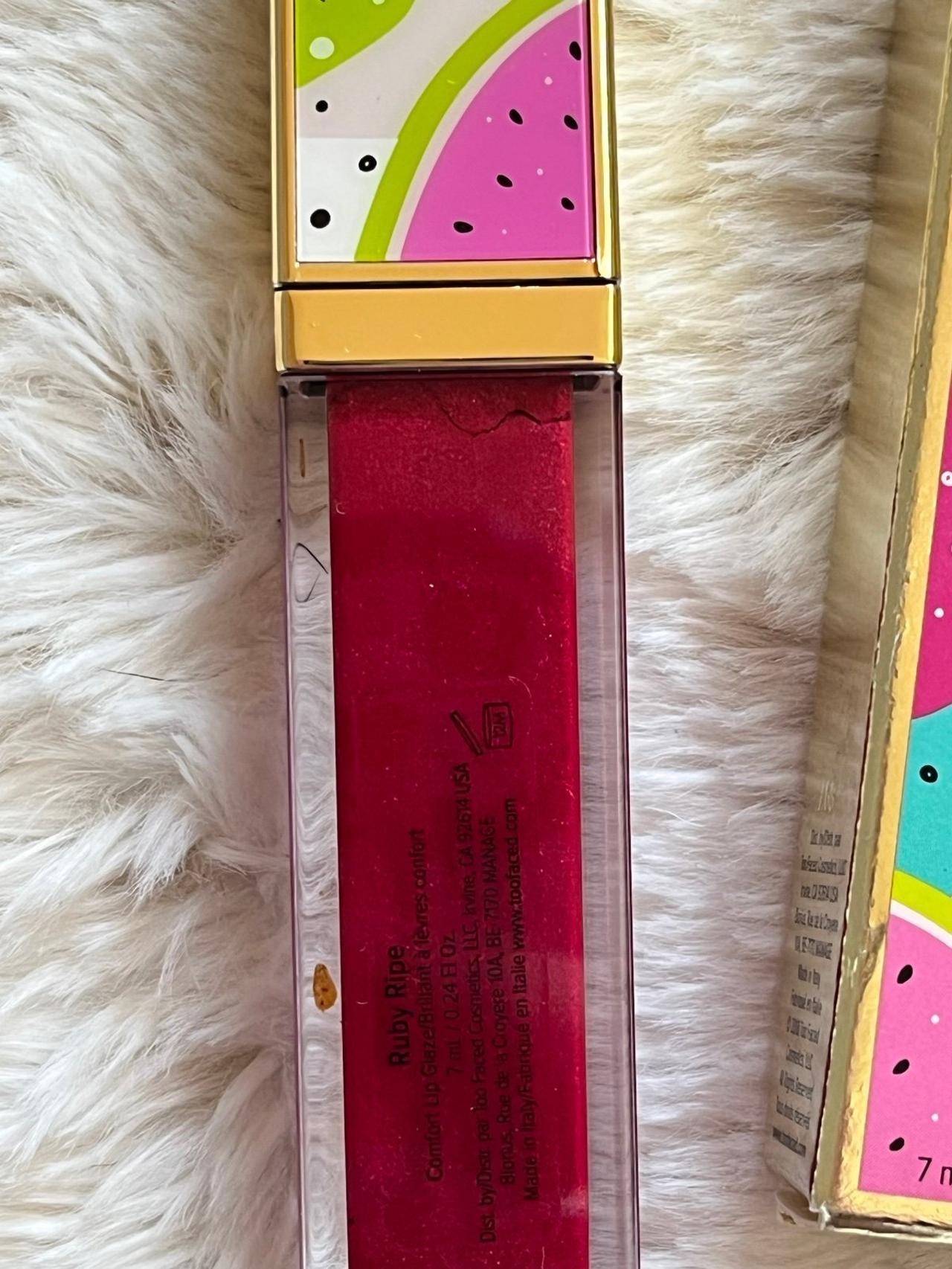 Too Faced Tutti Frutti Juicy Fruits Ruby Ripe Lip Glaze NIP READ — image 7
