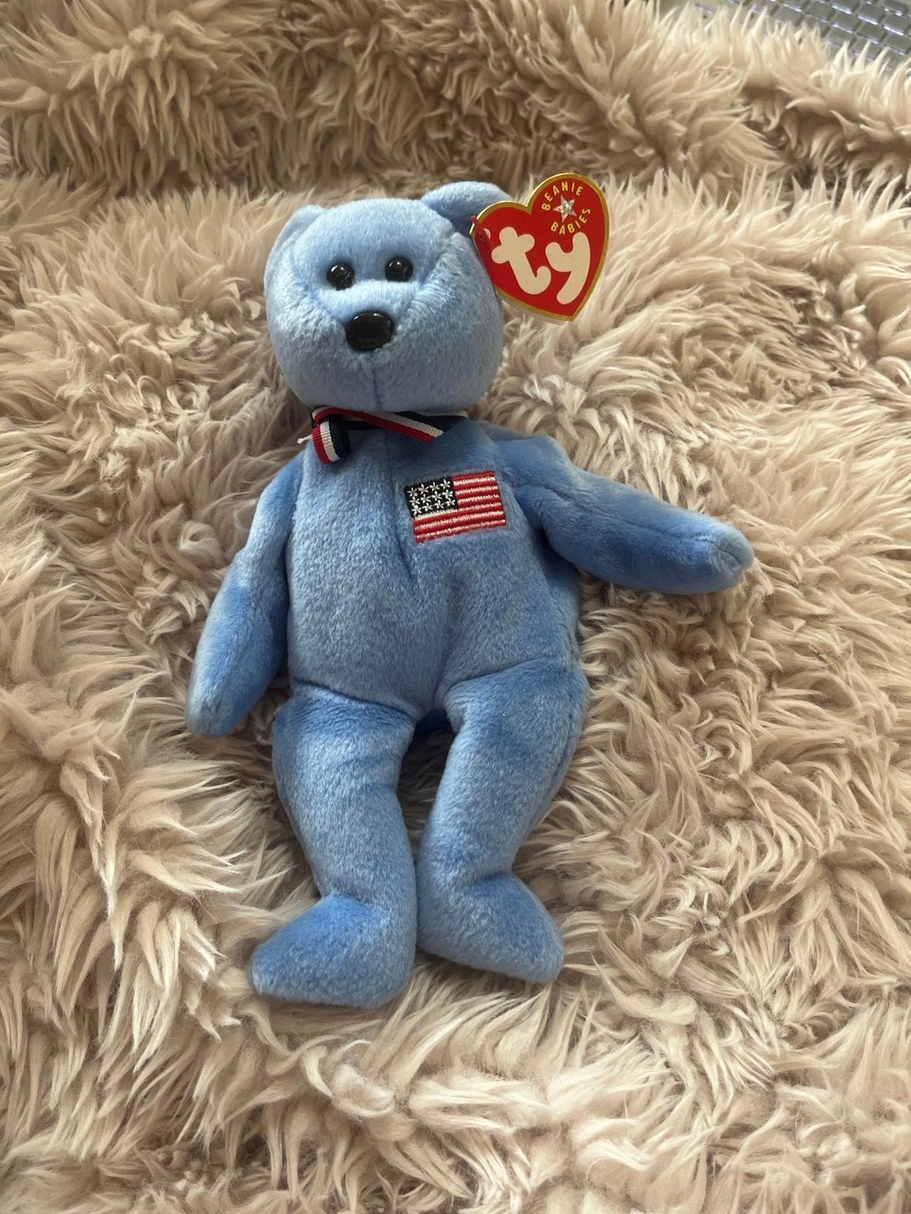 Ty Beanie Babies America The Bear TAG ERRORS