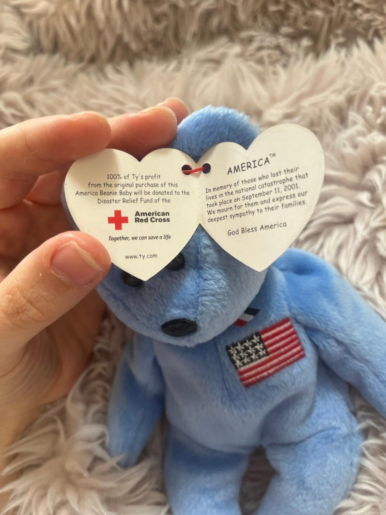 Ty Beanie Babies America The Bear TAG ERRORS — image 4