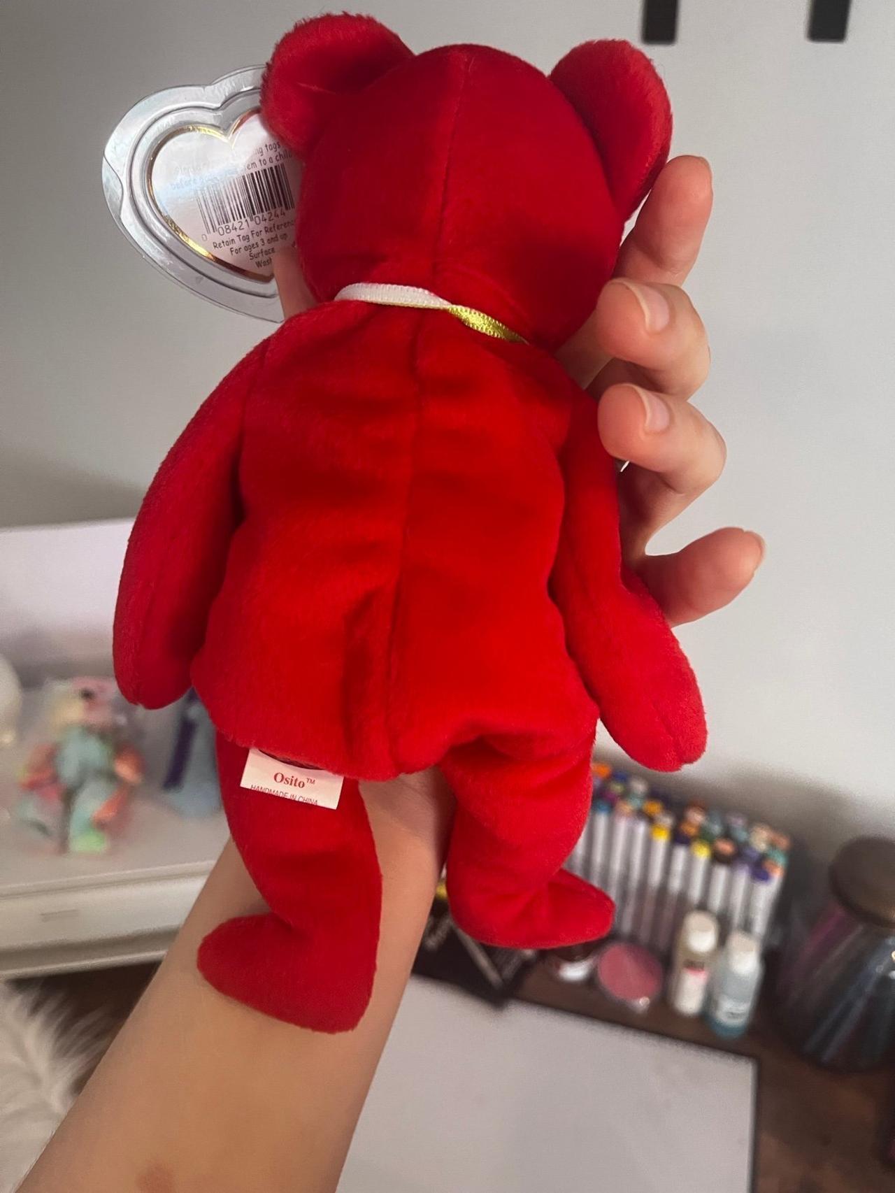Ty Beanie Babies Osito The Bear (#1) TAG ERRORS NEAR MINT CONDTION — image 6