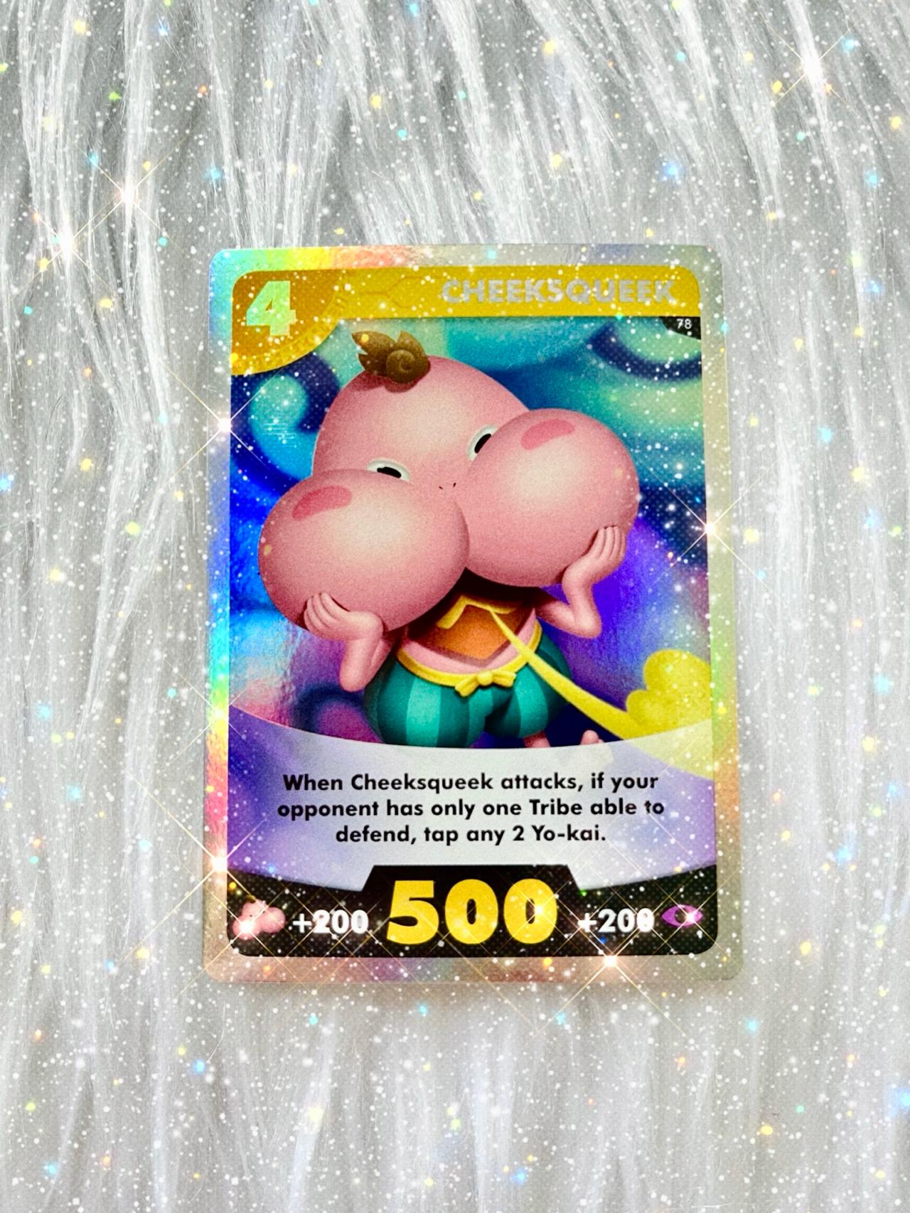 Yokai Watch 2016 TCG Cheeksqueak Holo Foil #078 MINT-NM READ